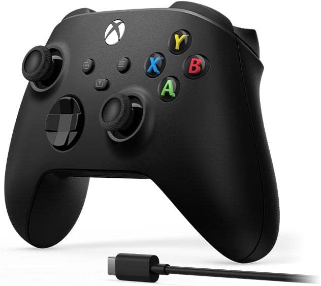 Microsoft Xbox Serie X/S Controller Black + Cavo W10 -ORIGINALE