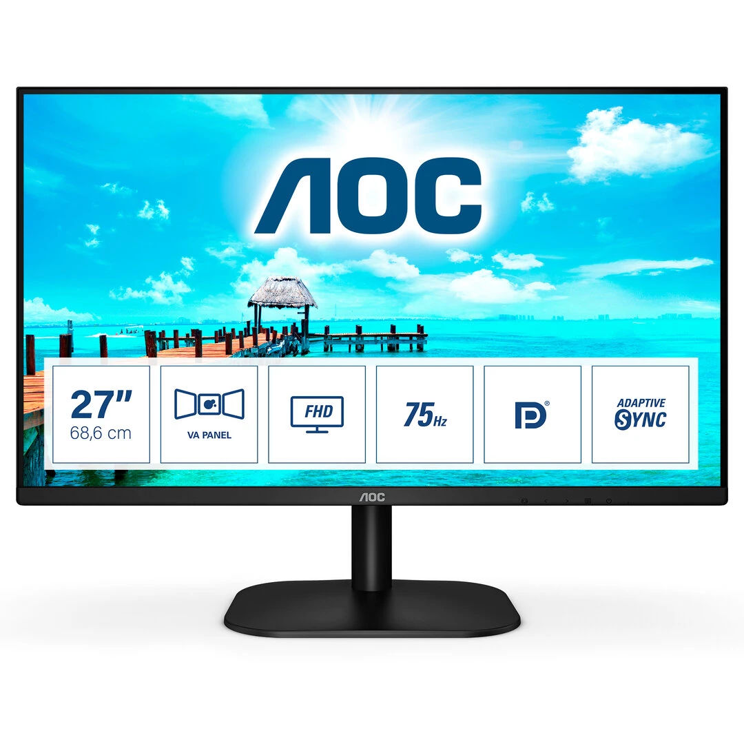 Monitor AOC B2 27B2QAM LED 27" Full HD Nero